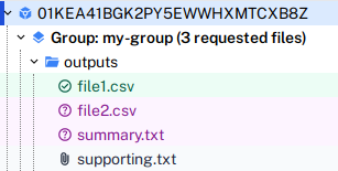 Request file post-approval